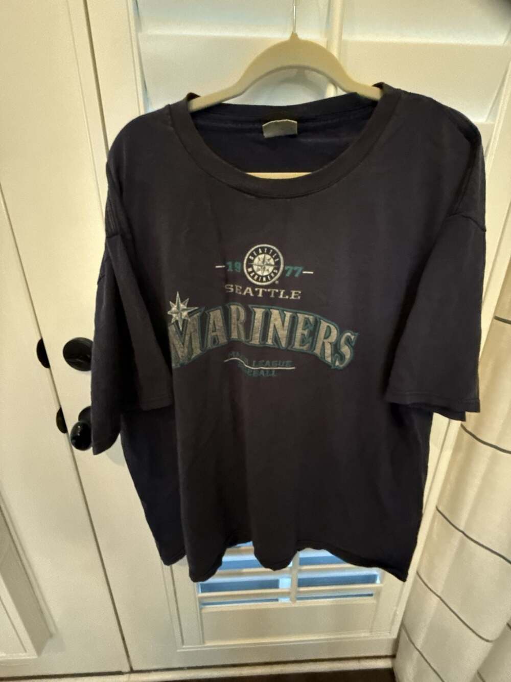 Vintage Lee Sport Seattle Mariners Established 1977 Navy MLB T-Shirt